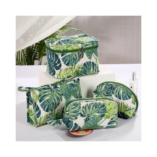 New Ladies Cotton Canvas Storage Bag 3d Creative Printing Cosmetic Bag Travel Toiletry Bag Kits Portable makeup bags Beautician