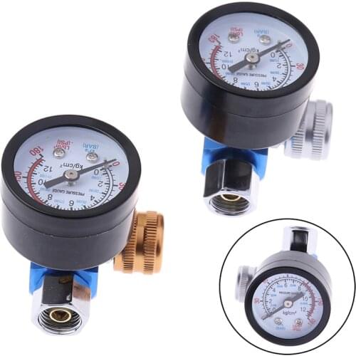 1/4NPT HVLP Spary Gun Regulator Air Pressure Gauge Regulator For Spray Gun New Arrival
