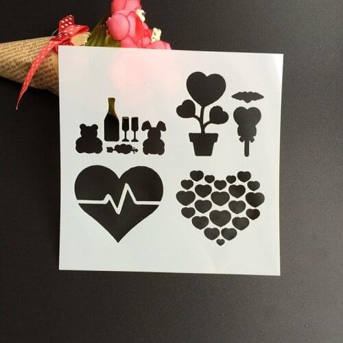 1Pcs 13*13cm Scapbook Stencil Cake Decorating Tool scrapbooking DIY Decorating Stencil Fondant Pattern Printing Spray Template