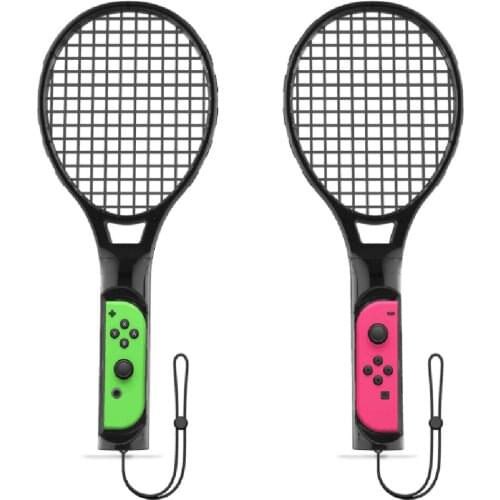 10 Pairs 2 Color Tennis Racket Left+Right For M-a-rio Tennis ACE Game Playing ABS Handle Controller for Switch NS JOY-CON