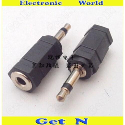 10pcs Adapter Connector Converting 3.5mm Male to 3.5 Female 3.5 Mono Track to 3.5 for Earphone Headset