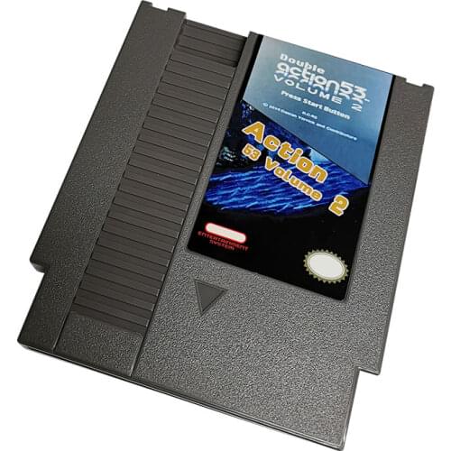 Action 53 Volume 2-Game Cartridge For NES Console 72 Pins 8bit Single card