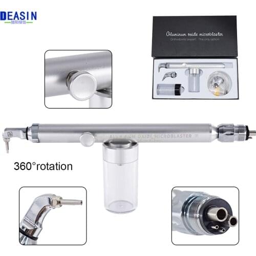 2in1 Dental Aluminum Oxide Micro Blaster Low Speed Alumina Air Abrasion Polisher Microetcher Sandblasting With Water Spray