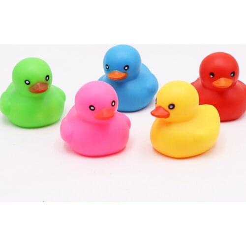 5pcs Little Yellow Duck Baby Bath Toys for Kids Kids Water Toys for Toddler Boy 3 Years Old Squeeze-sounding Dabbling Toy
