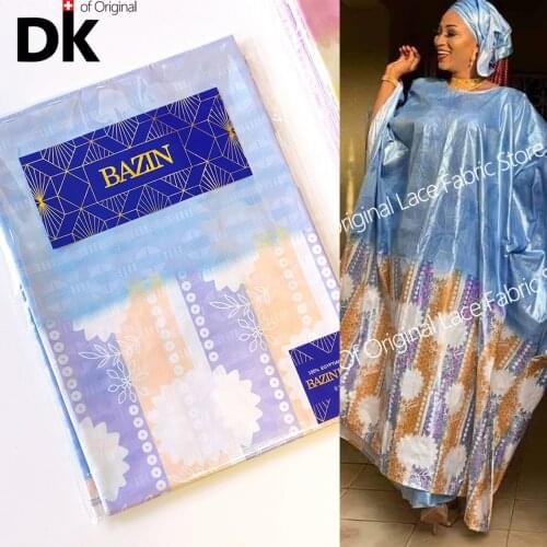 5 Yards 2021 Top Quality Women Party Dresses Sewing Bazin Riche Guinea Jacquard Team Basin Riche Gextczer 100% Cotton Material