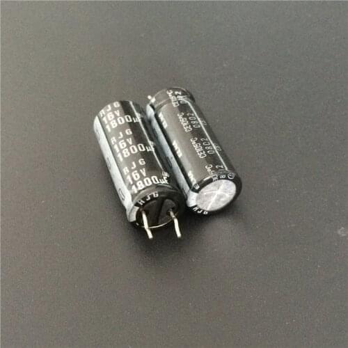50pcs 1800uF 16V ELNA RJG series 10x25mm 16V1800uF Audio grade capacitor