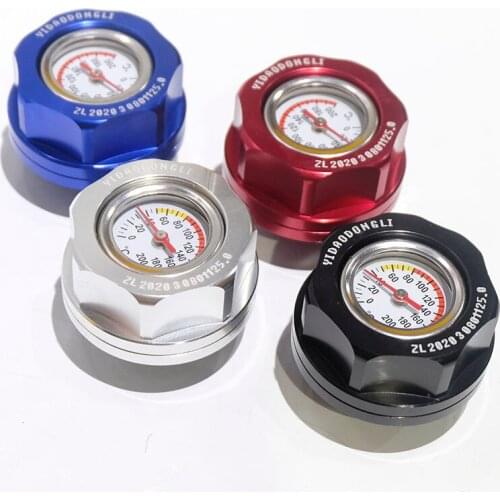 Aluminum Automobile With Oil Temperature Gauge Fuel Tank Cap Fuel Tank Cap Engine Oil Filler Cap For Toyota Camry Corolla RAV4