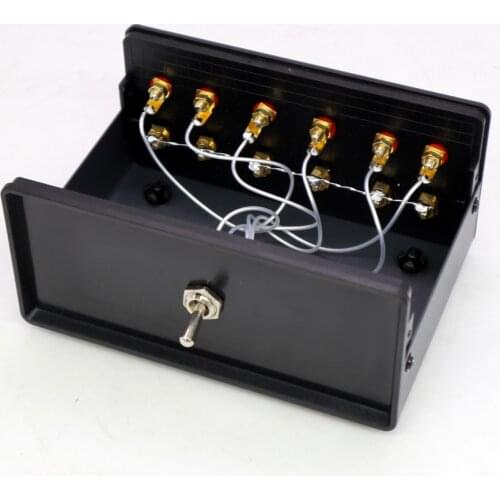 XLR22 Amplifier two in and one out (or one in and two out) Speaker Audio Signal Switcher Switch Selector speaker out selector