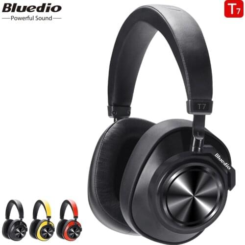 Bluedio T7 Bluetooth Headphones User-defined Active Noise Cancelling Wireless Headset for phones and music with face recognition