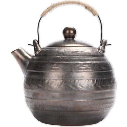 Chinese Style Retro Ceramic Large Water Bottle Teapot Kettle Cool Kettle Teapot Household Pot water kettle cold tea pitcher