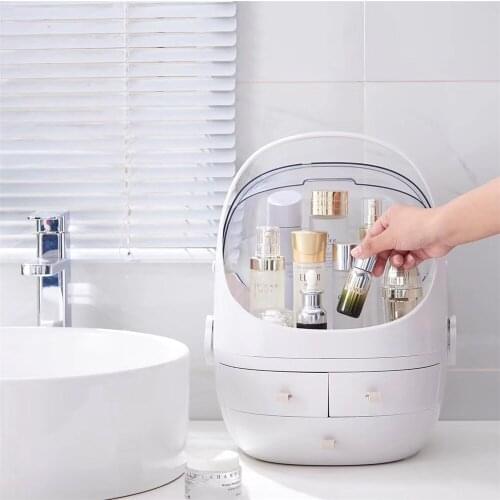 Makeup Case Multi-functional Drawer Type Storage Boxes Cosmetic Case Women Makeup Organizer Box Holder Perfume Jewellery Case