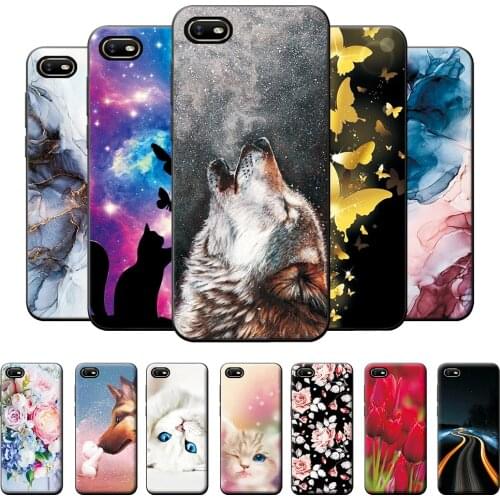For OPPO A1K Case For OPPO A1K Realme C2 Case Wolf Back Protective Phone Case Realme C2 Bumper Soft TPU Silicone Back Cover