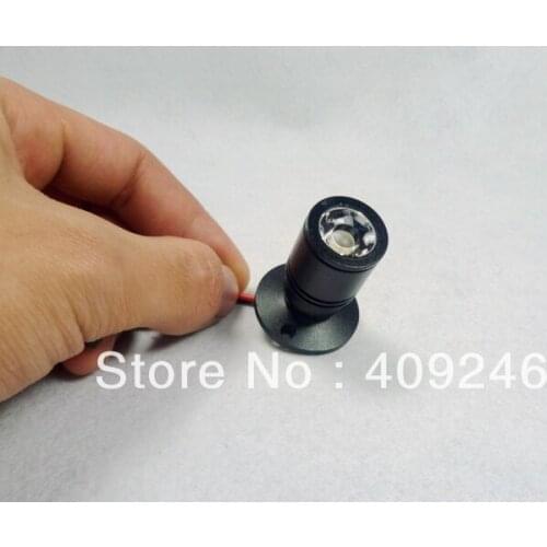 Black shell 1x3W Mini LED Warm/White Spotlight Jewelry light Cabinet Ceiling spot flood lamp background AC110V 220V