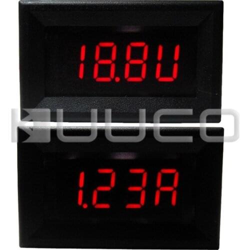 Digital Voltage Current Meter DC 4~30.0V/5A Voltmeter Ammeter Red Led display Panel Meter/Monitor/Tester DC12V 24V Digital Meter
