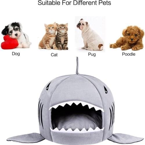 Dog House Shark For Large Dogs Tent High Quality Warm Cotton Small Dog Cat Bed Puppy House Nonslip Bottom dog beds Pet Product