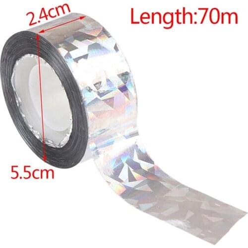 Flash Reflective Bird Scare Tape Audible Repellent Fox Pigeons Repeller Ribbon Deterrent Tapes 70M 2.4CM Orchard Pest Control