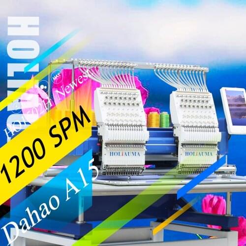 10 Years Service!!!Similar Barudan/T Ajima 2 Head Computer Embroidery Machine for Sale Multihead Embroidery Machine
