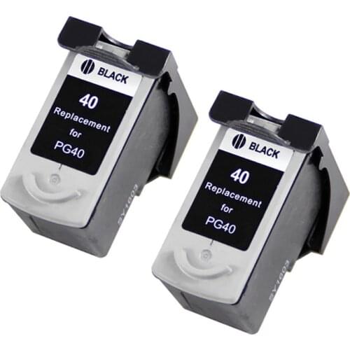 Black Inkjet For Canon 40 PG40 PG-40 PG 40 Ink Cartridge Refilled Pixma MP210 MP220 MP450 MP160 MP170 MP180 MP190 Printer Inkjet