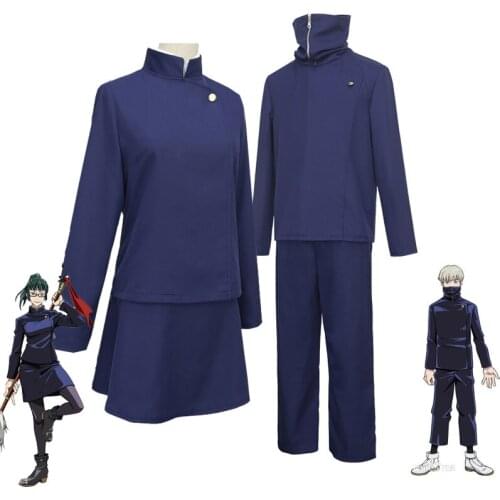Anime Jujutsu Kaisen Maki Zen'in Toge Inumaki Cosplay Costume Adult Men Women Outfits Fancy Suit Halloween Carnival Uniforms