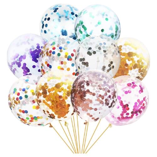 Confetti Gold Birthday balloons 12 Inch Latex Party Decorations Wedding Decorations Baby Shower