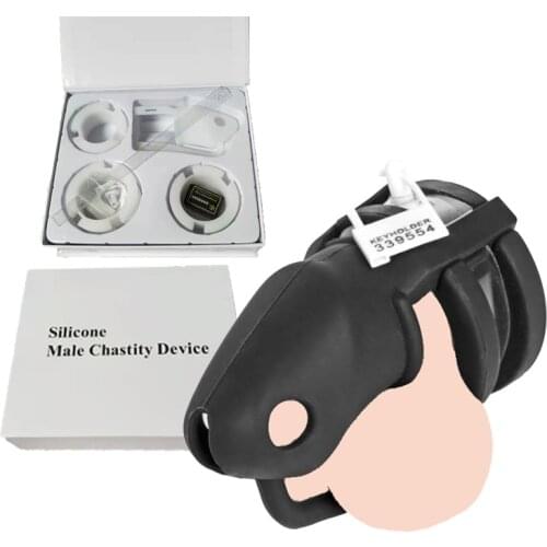 Male Chastity Cage Sex Toys for Men Penis Chastity Belt Lock Penis Cock Ring Holy Trainer Scrotum Bondage Glans Cage Sex Machine