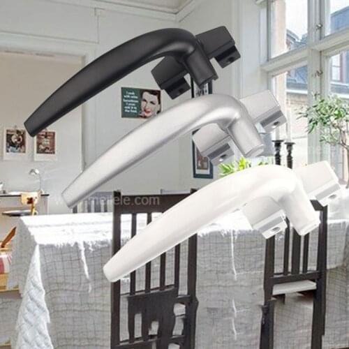 Aluminum alloy push open door and window handle window handle old lock buckle seven characters handle Hardware Accessories