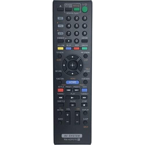 New RM-ADP076 Remote Control fits for Sony AV System Home Theater System BDV-N790W BDV-N890W BDV-N890W/Z BDV-N990W BDVN790W BDVN