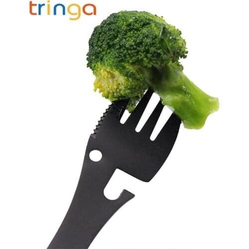 Outdoor Stainless Steel Folded Fork Spoon Knife Picnic Camping Equipment Dinnerware Travel Cutlery Tools Portable Tableware