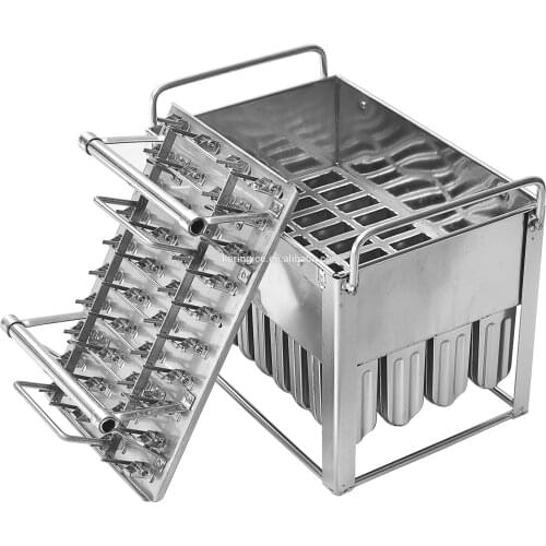 Industrial 30/40 Cavitis Stainless Steel Ice Cream popsicle mold with full 304