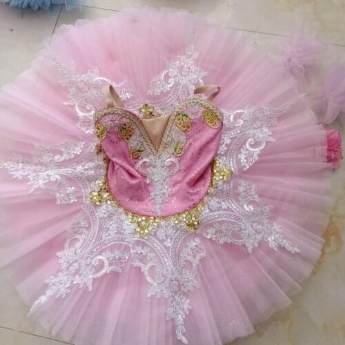 Pink Ballet Tutu Women Ballet Tutu Child Kids Girls Ballerina Dance Costumes