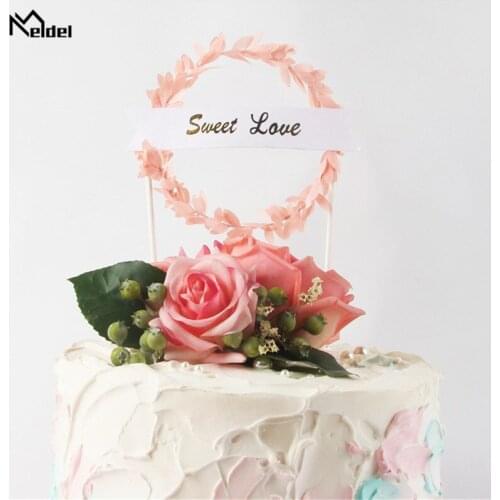 Happy Birthday DIY Cake Topper Creative Dessert Cupcake Decor Garland Flags Wedding Baby Shower Adult Party Decorations Supplies