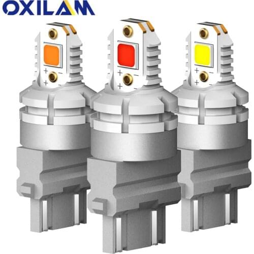 OXILAM 2x P27W 3157 LED Canbus No Error P27/5W P27/7W T25 LED Bulb Car Daytime Running Lights DRL For BMW Toyota Skoda Ford Lada