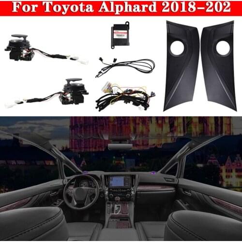 LED interior illuminated Ambient Light For Toyota Alphard 2018-2020 Rotating Midrange Treble Lamp Automatic Lift tweeter