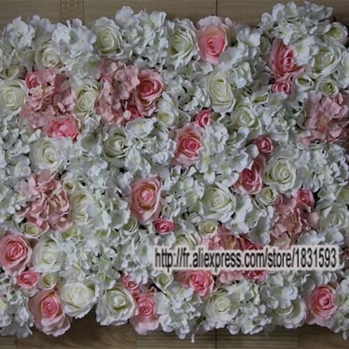 TONGFENG10pcs/lot Artificial silk rose hydrangea flower wall wedding background decoration Runner flower decoration