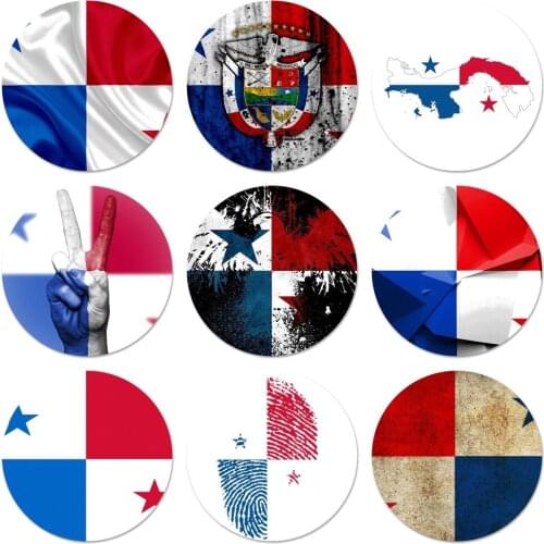 58mm Panama Flag Badge Brooch Pin Accessories For Clothes Backpack Decoration gift