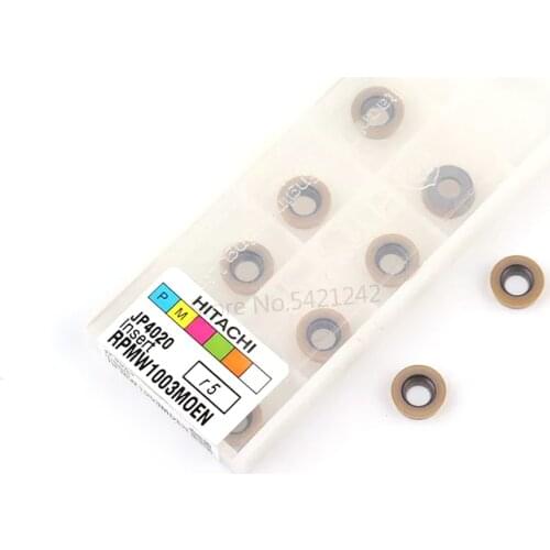 10pcs RPMW1003 MOEN JP4020 Carbide Insert Internal Round CNC Metal Milling Turning Tools R5 Lathe Machine Milling Plate Blade