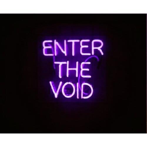14"x10" Enter The Void Purple Acrylic Custom Neon Light Lamp Sign Beer Bar Handmade Real Glass Decorate Home Wall Room Decor