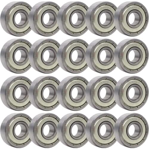20-Pack, 608Z Wheel Bearings for Any Products Using Roller Skate Wheels Bearing Steel