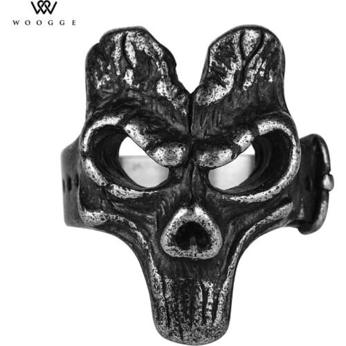 2018 Fashion Jewelry Viking Helmet Sparta Bike Skull Mens Rings Stainless Steel Bijoux Bagues Pour Femme Vintage Ladies Ring
