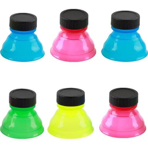 6Pcs Bottle Top Lid Soda Saver Pop Beer Beverage Can Cap Top Cover Protector Wine Bottle Stopper Drink Bottle Opener