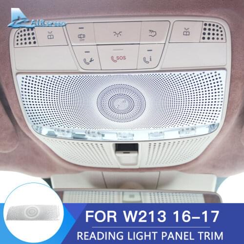 Airspeed Stainless Steel for Mercedes Benz W213 E Class Accessories Interior Trim Mercedes W213 AMG Reading Light Panel Cover