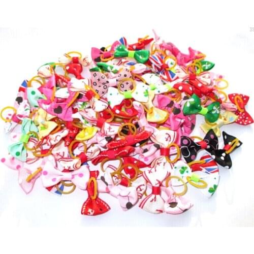 Small Dogs Accessories Bows Hair Yorkshire Terrier Grooming for Pets Supplies Grooming Hair Clips Table Bows Cats Accessoires