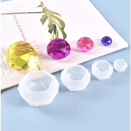Diamond Shape Silicone Mold for jewelry charms pendant Resin Silicone Mould handmade tool DIY UV epoxy resin molds decorative