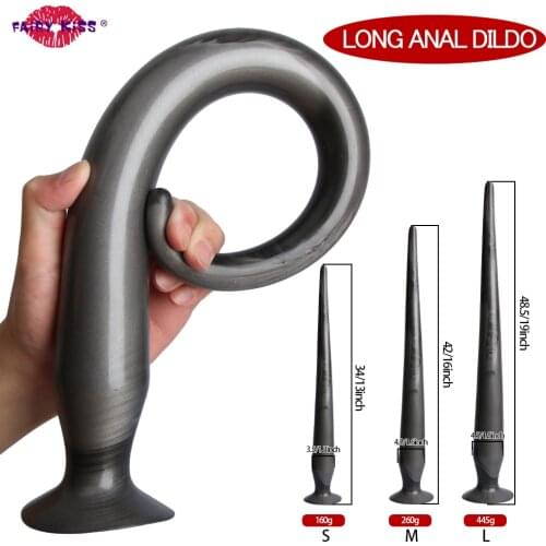 50cm Anal Sex Toys Super Long Anal Plug Prostate Massager Stimulator Buttplug Adults Only Erotic Toys For Women Men Butt Plug B