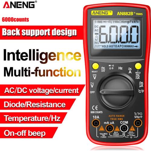 ANENG AN882B+ TURE RMS Digital Multimeter Auto NCV AC DC Auto LCR Volt Meter Tester Temprature Continuity Tester