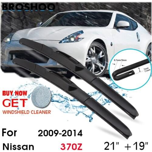 Car Wiper Blade Front Window Windscreen Windshield Wiper Fit Blades Accessories For Nissan 370Z 21"+19" 2009-2014