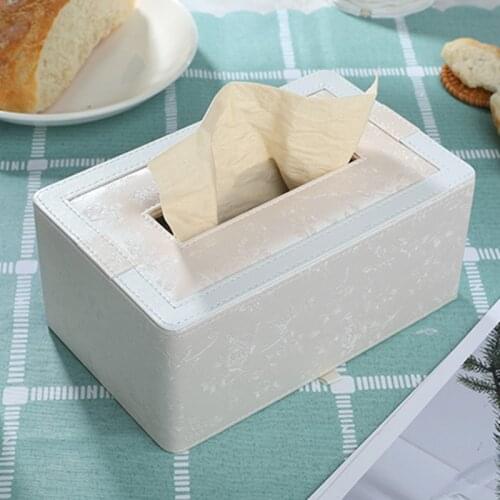 Cover Napkin Holder Creative Tissue Box Container Organizer Dispenser Acrylic Tissue Boxes Nordic Servilletero Wipe Case BW50ZJ