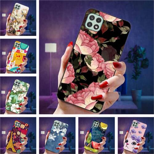 For Samsung Galaxy A22 Case Cute Relief Soft Silicone Shockproof Phone Cases for Smasung A22 4G 2021 Back Cover A 22 5G Funda