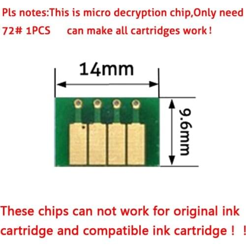 For HP72 HP 72 Ink Cartridge ARC Chips for HP Pro officejet T770 T790 T1100 T1120 T1200 Printer Auto Reset Cartridge Chips
