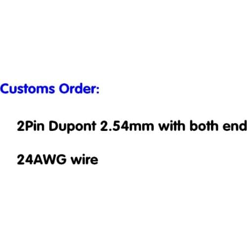 DHL Free Shipping 2P 2Pin Dupont 2.54mm connector with both end ,24AWG wire,1m 2m 3m